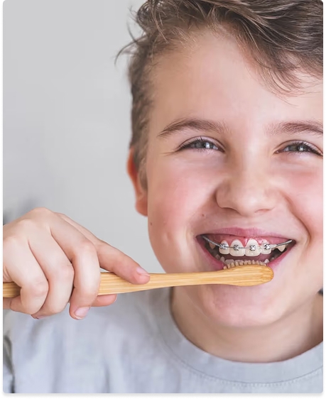 A patient receiving orthodontic care at Kennedy Dental Care